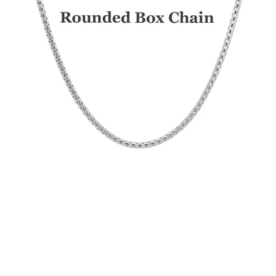 Sterling Silver Round Box Chain 16"