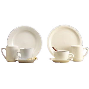 ABC NAR-11 4.75 oz. Round China Fruit Bowl - 36/Case
